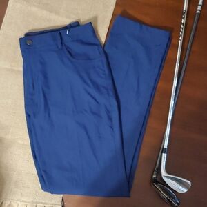 Puma Dealer Style 5-pocket Navy Men's Golf Pants Grip Waist Size 34x34 Like New